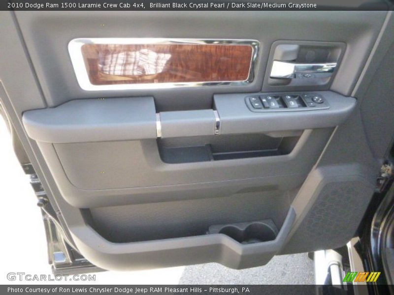 Brilliant Black Crystal Pearl / Dark Slate/Medium Graystone 2010 Dodge Ram 1500 Laramie Crew Cab 4x4