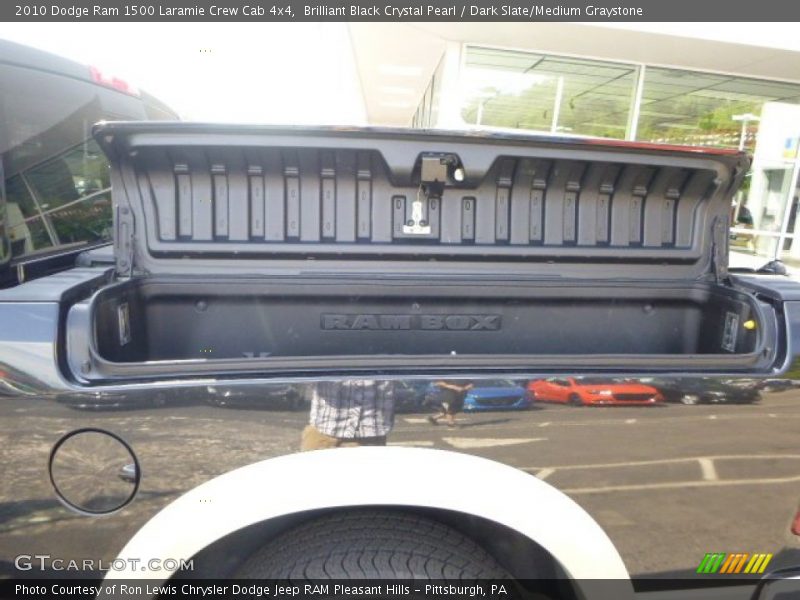 Brilliant Black Crystal Pearl / Dark Slate/Medium Graystone 2010 Dodge Ram 1500 Laramie Crew Cab 4x4