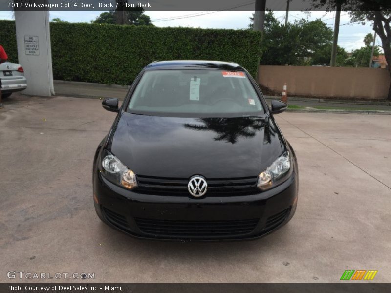 Black / Titan Black 2012 Volkswagen Golf 4 Door