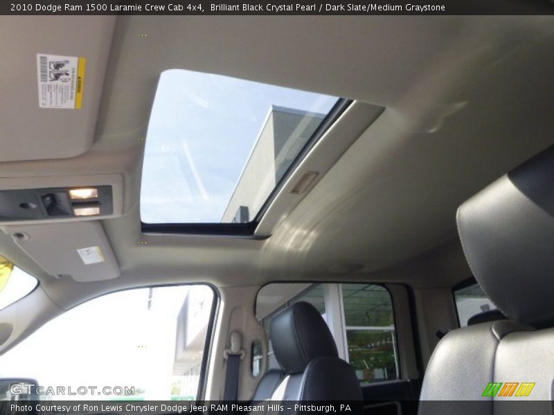 Brilliant Black Crystal Pearl / Dark Slate/Medium Graystone 2010 Dodge Ram 1500 Laramie Crew Cab 4x4