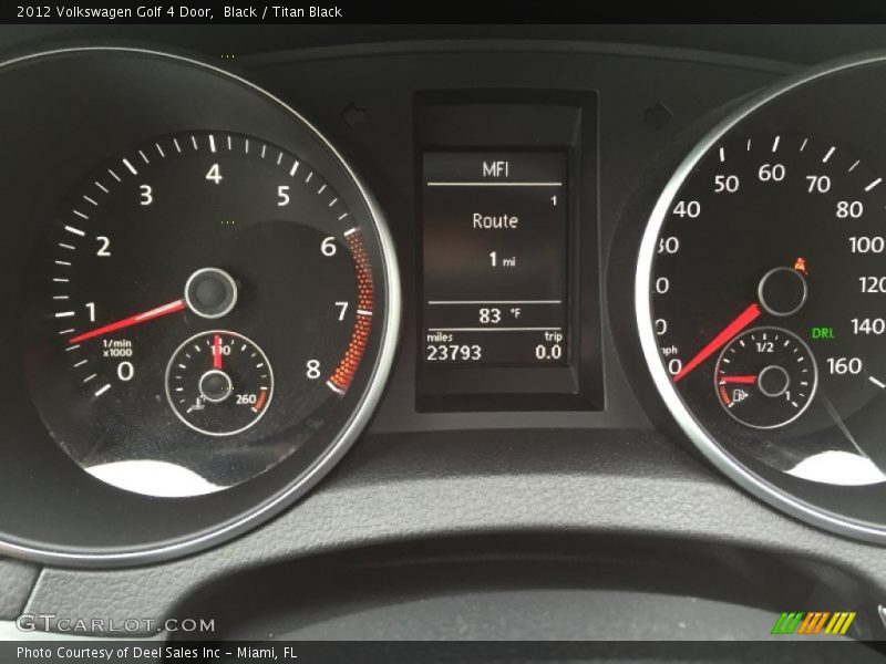 Black / Titan Black 2012 Volkswagen Golf 4 Door
