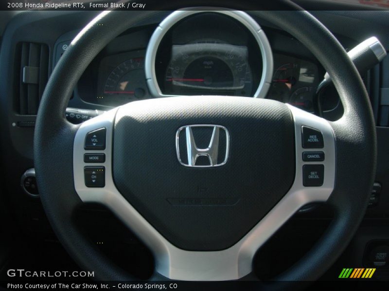 Formal Black / Gray 2008 Honda Ridgeline RTS