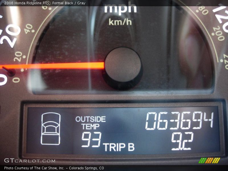 Formal Black / Gray 2008 Honda Ridgeline RTS
