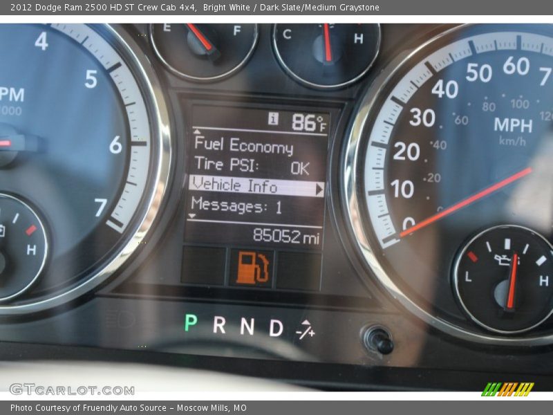 Bright White / Dark Slate/Medium Graystone 2012 Dodge Ram 2500 HD ST Crew Cab 4x4