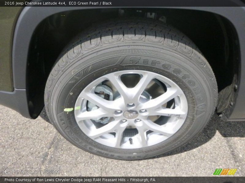 ECO Green Pearl / Black 2016 Jeep Cherokee Latitude 4x4