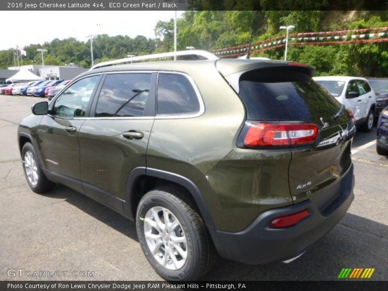 ECO Green Pearl / Black 2016 Jeep Cherokee Latitude 4x4