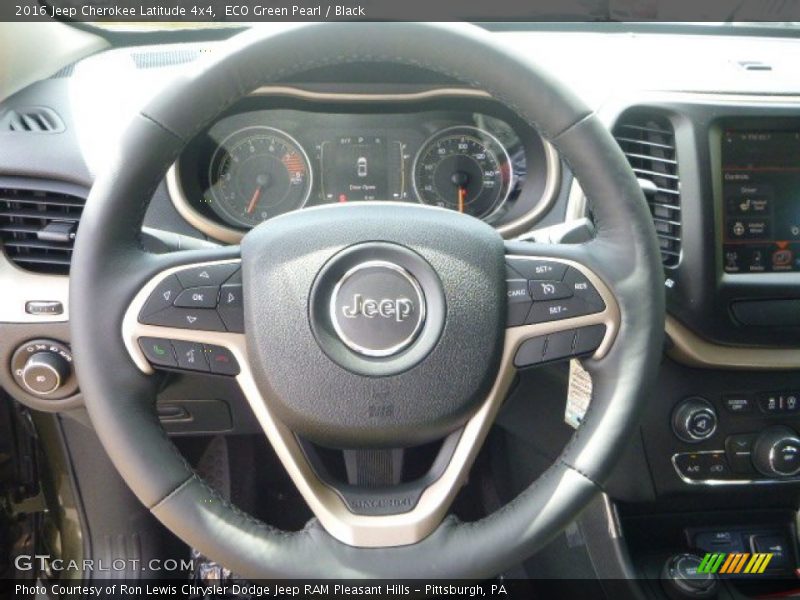 ECO Green Pearl / Black 2016 Jeep Cherokee Latitude 4x4