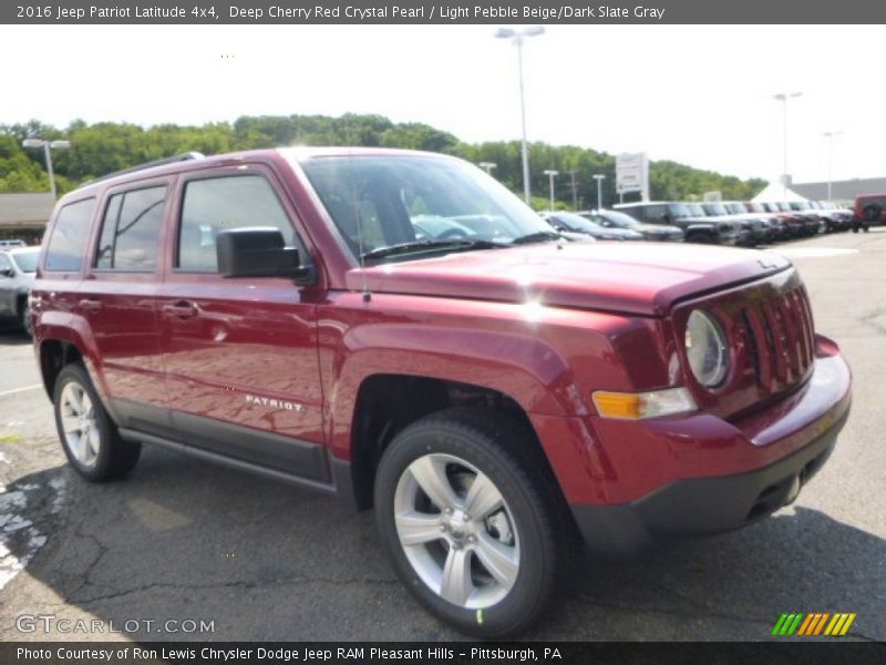 Deep Cherry Red Crystal Pearl / Light Pebble Beige/Dark Slate Gray 2016 Jeep Patriot Latitude 4x4