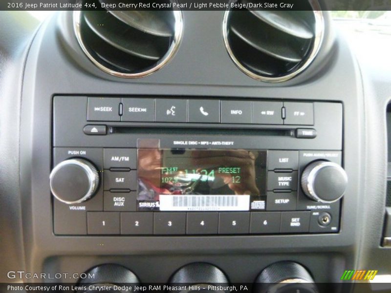 Deep Cherry Red Crystal Pearl / Light Pebble Beige/Dark Slate Gray 2016 Jeep Patriot Latitude 4x4