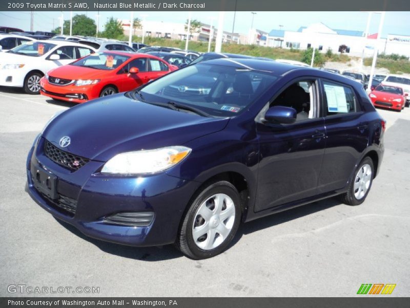 Nautical Blue Metallic / Dark Charcoal 2009 Toyota Matrix S AWD