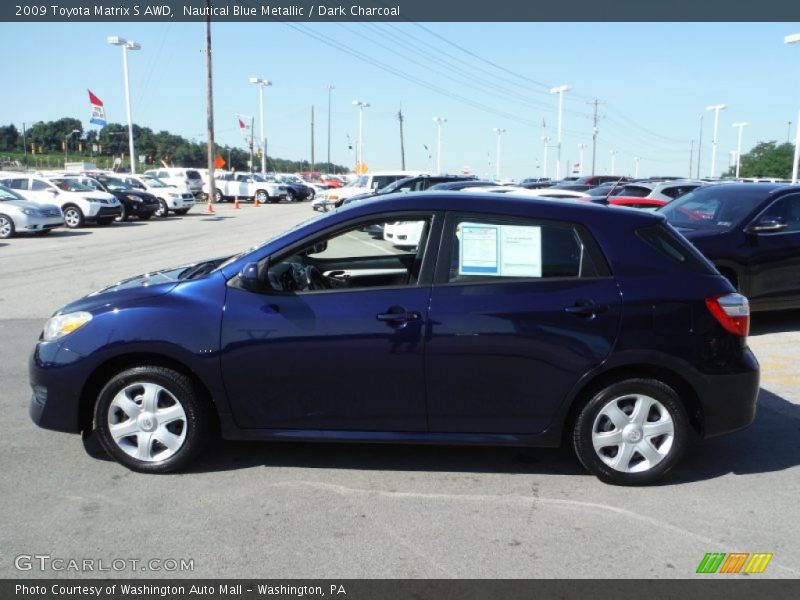 Nautical Blue Metallic / Dark Charcoal 2009 Toyota Matrix S AWD