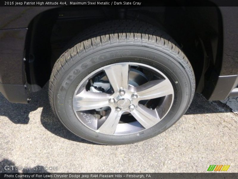 Maximum Steel Metallic / Dark Slate Gray 2016 Jeep Patriot High Altitude 4x4