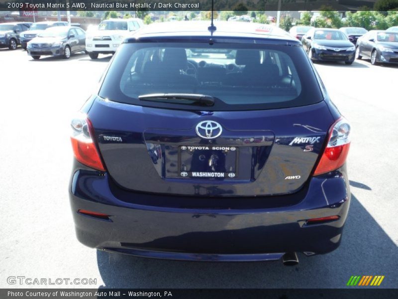 Nautical Blue Metallic / Dark Charcoal 2009 Toyota Matrix S AWD