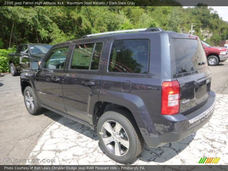Maximum Steel Metallic / Dark Slate Gray 2016 Jeep Patriot High Altitude 4x4