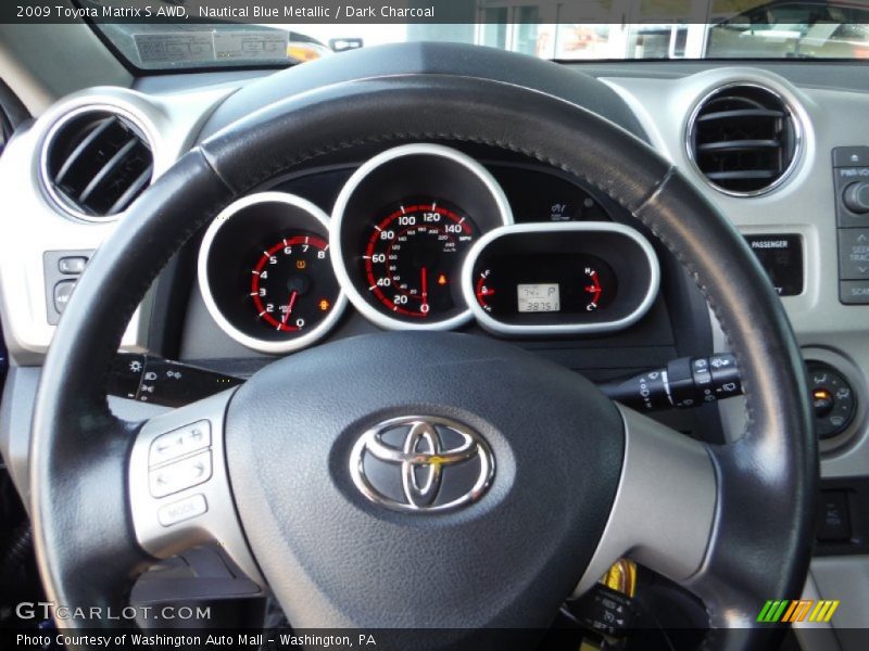 Nautical Blue Metallic / Dark Charcoal 2009 Toyota Matrix S AWD