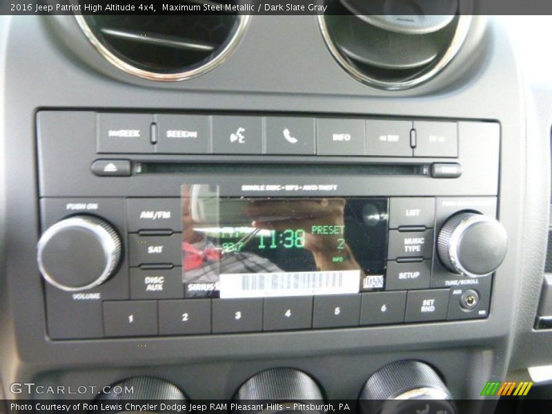 Maximum Steel Metallic / Dark Slate Gray 2016 Jeep Patriot High Altitude 4x4