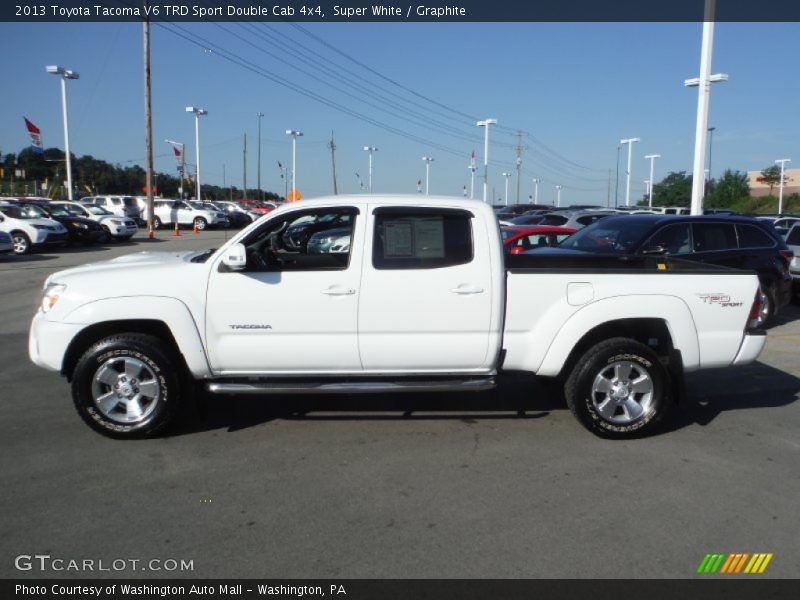 Super White / Graphite 2013 Toyota Tacoma V6 TRD Sport Double Cab 4x4