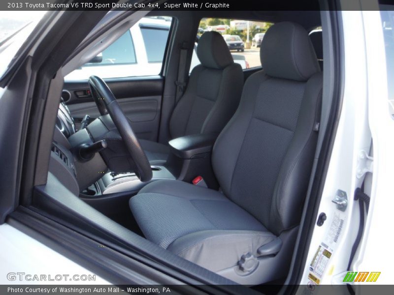 Super White / Graphite 2013 Toyota Tacoma V6 TRD Sport Double Cab 4x4