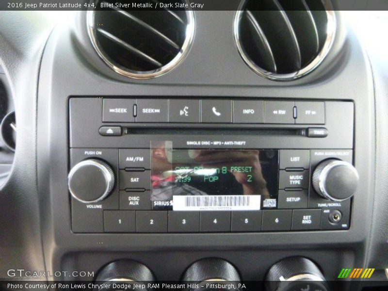 Billet Silver Metallic / Dark Slate Gray 2016 Jeep Patriot Latitude 4x4