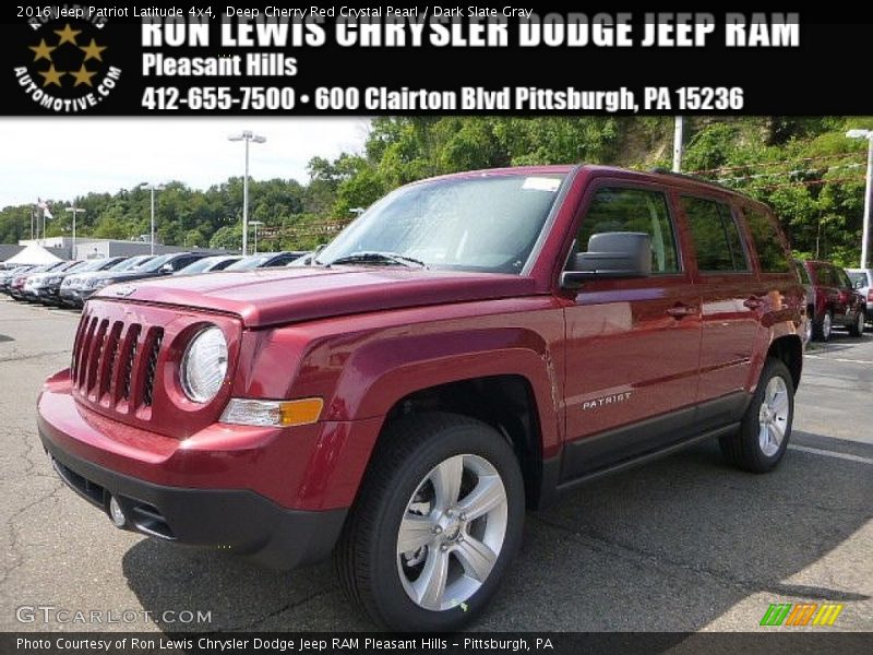 Deep Cherry Red Crystal Pearl / Dark Slate Gray 2016 Jeep Patriot Latitude 4x4