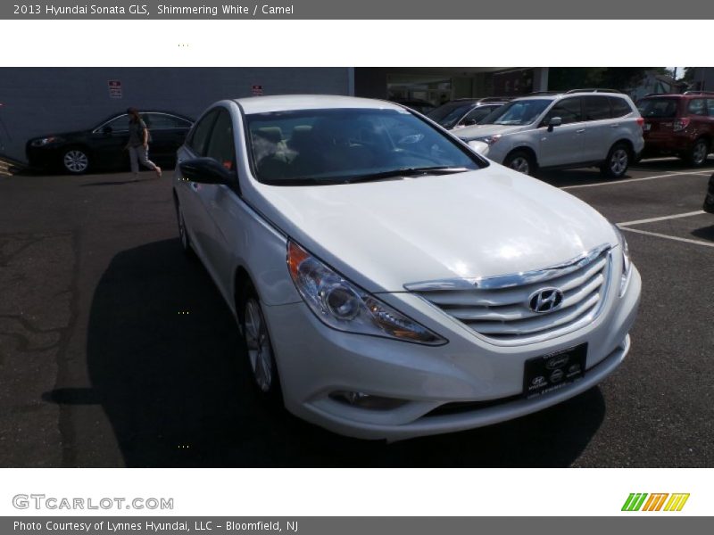 Shimmering White / Camel 2013 Hyundai Sonata GLS