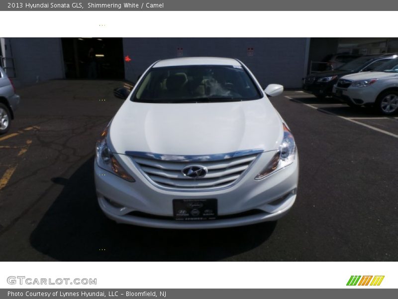 Shimmering White / Camel 2013 Hyundai Sonata GLS