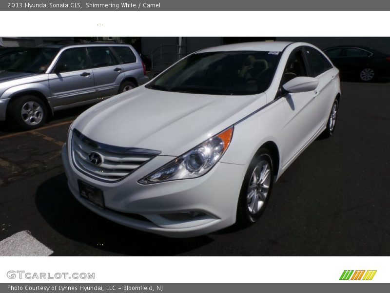 Shimmering White / Camel 2013 Hyundai Sonata GLS