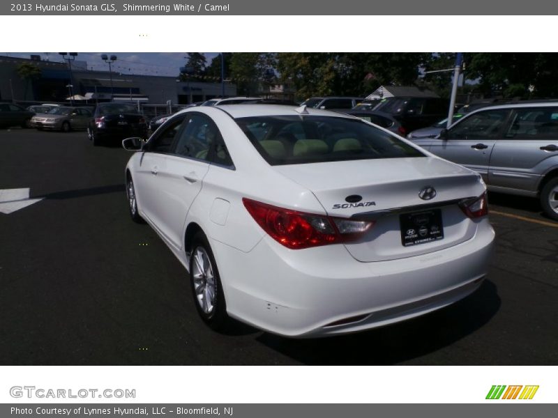 Shimmering White / Camel 2013 Hyundai Sonata GLS