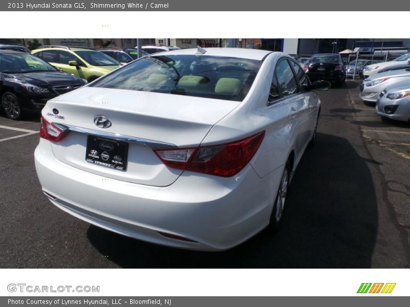 Shimmering White / Camel 2013 Hyundai Sonata GLS
