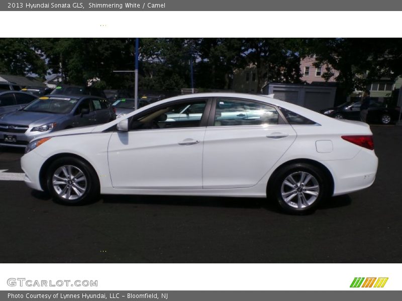 Shimmering White / Camel 2013 Hyundai Sonata GLS