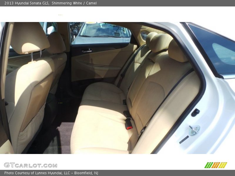 Shimmering White / Camel 2013 Hyundai Sonata GLS