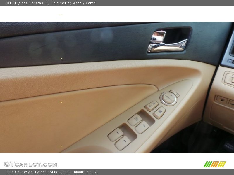 Shimmering White / Camel 2013 Hyundai Sonata GLS