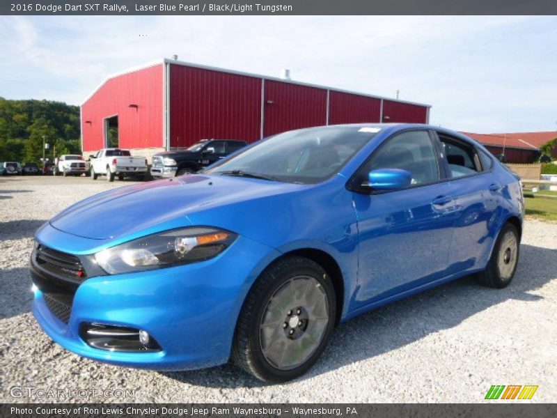 Laser Blue Pearl / Black/Light Tungsten 2016 Dodge Dart SXT Rallye