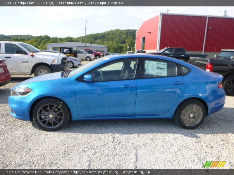 Laser Blue Pearl / Black/Light Tungsten 2016 Dodge Dart SXT Rallye