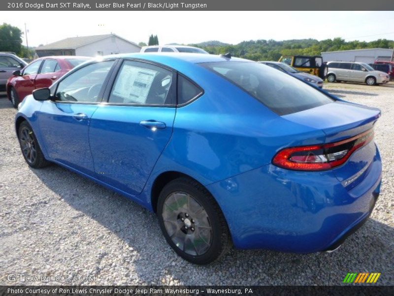 Laser Blue Pearl / Black/Light Tungsten 2016 Dodge Dart SXT Rallye