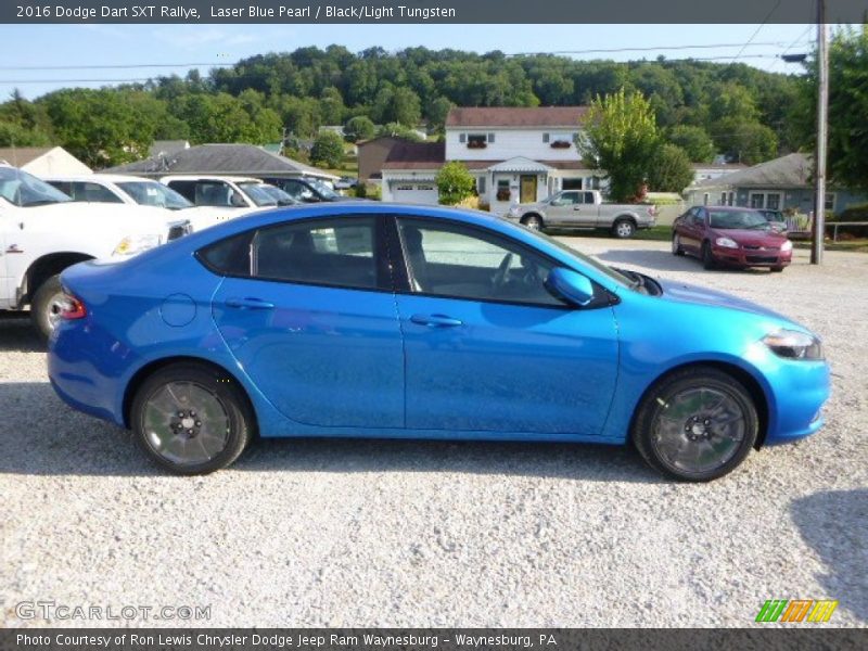 Laser Blue Pearl / Black/Light Tungsten 2016 Dodge Dart SXT Rallye