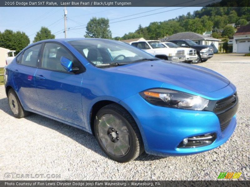 Laser Blue Pearl / Black/Light Tungsten 2016 Dodge Dart SXT Rallye