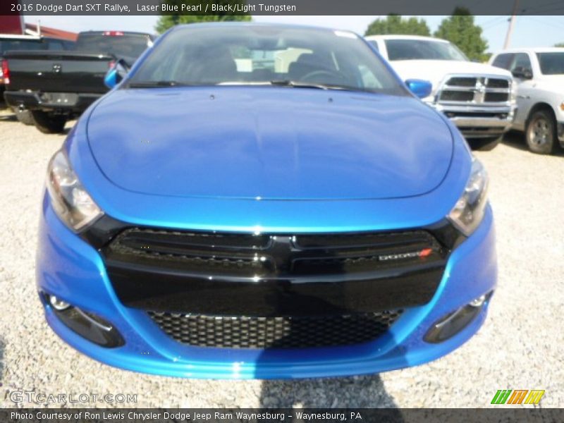 Laser Blue Pearl / Black/Light Tungsten 2016 Dodge Dart SXT Rallye