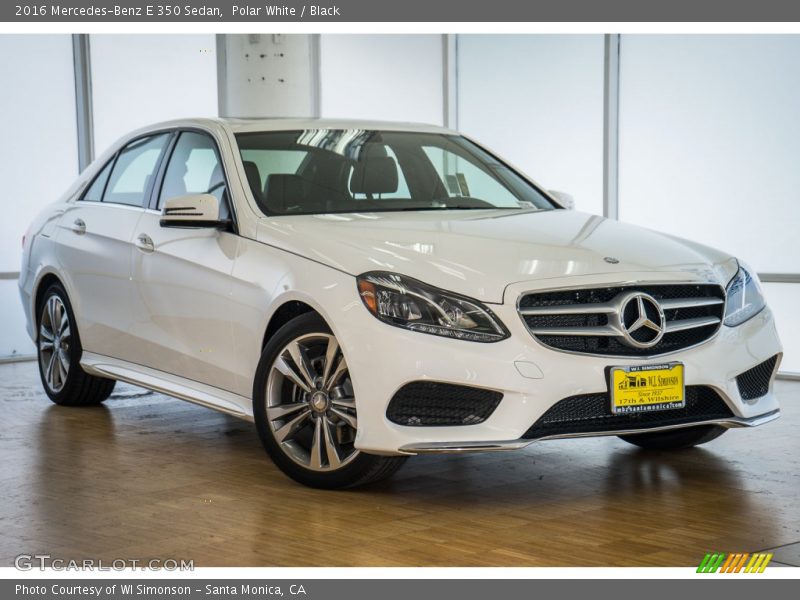 Polar White / Black 2016 Mercedes-Benz E 350 Sedan