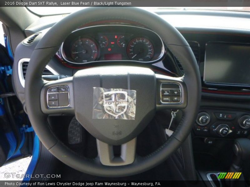 Laser Blue Pearl / Black/Light Tungsten 2016 Dodge Dart SXT Rallye