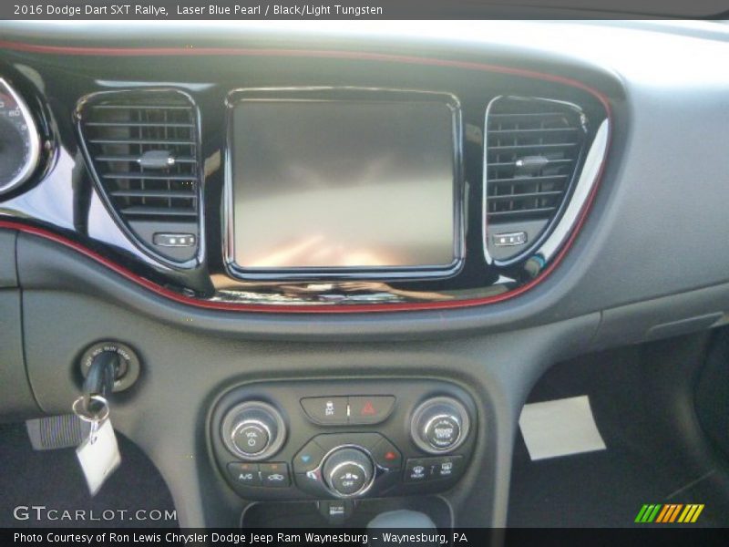 Laser Blue Pearl / Black/Light Tungsten 2016 Dodge Dart SXT Rallye