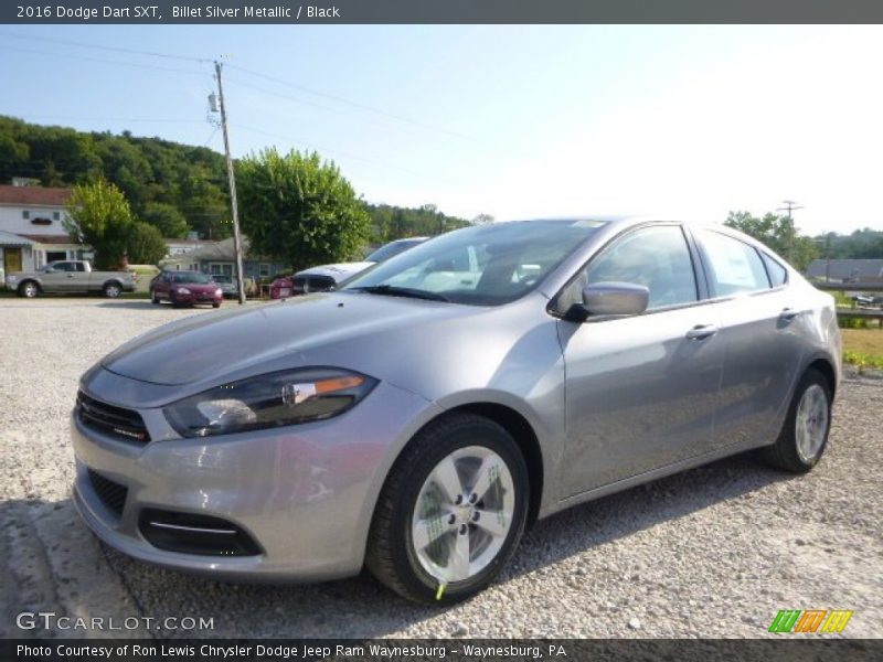 Billet Silver Metallic / Black 2016 Dodge Dart SXT
