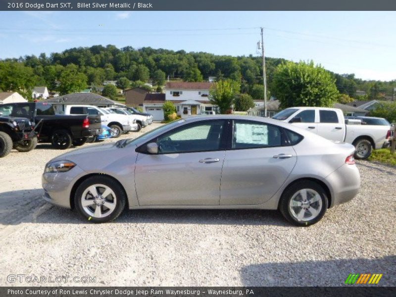 Billet Silver Metallic / Black 2016 Dodge Dart SXT