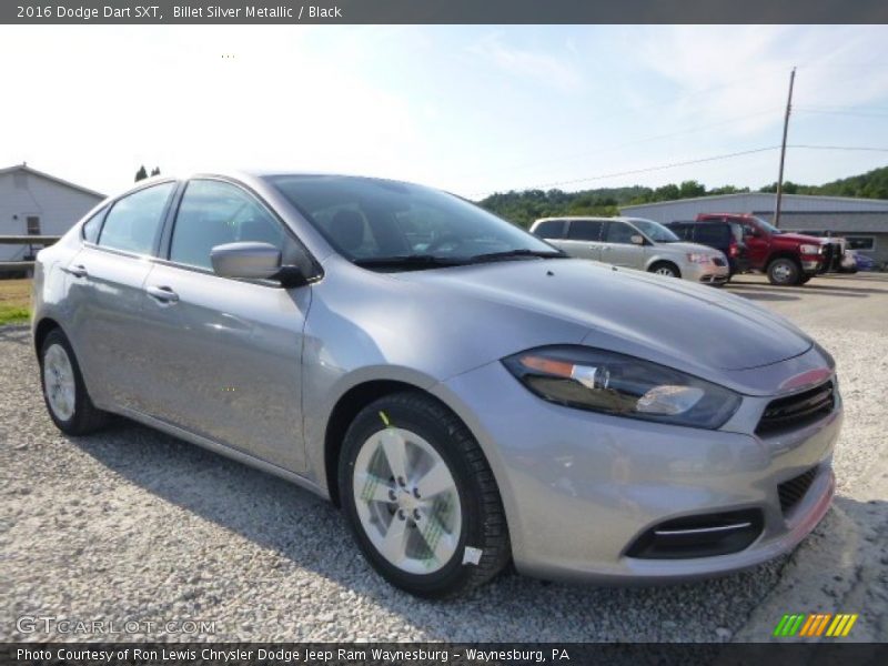 Billet Silver Metallic / Black 2016 Dodge Dart SXT