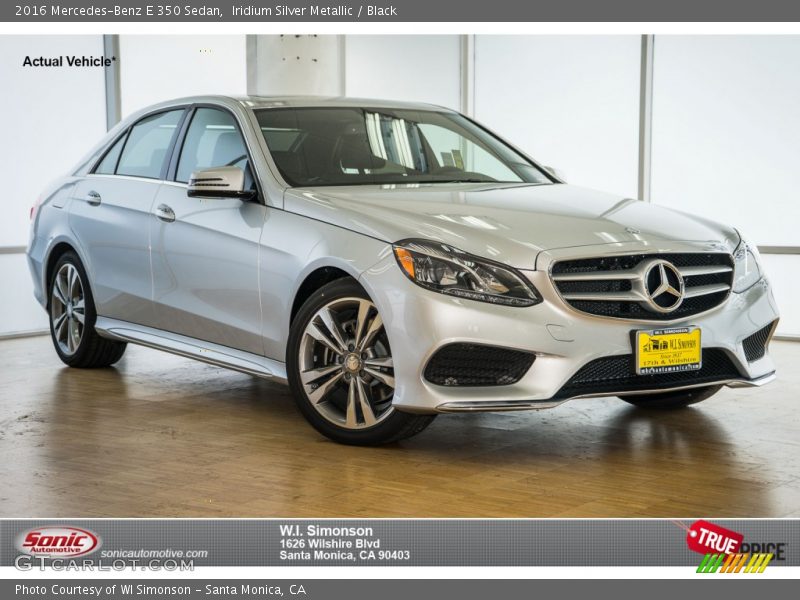 Iridium Silver Metallic / Black 2016 Mercedes-Benz E 350 Sedan