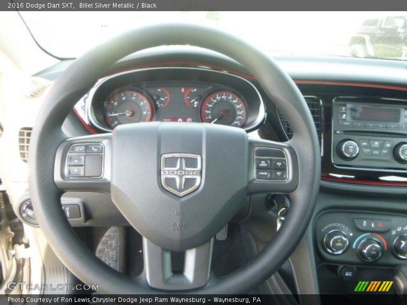 Billet Silver Metallic / Black 2016 Dodge Dart SXT