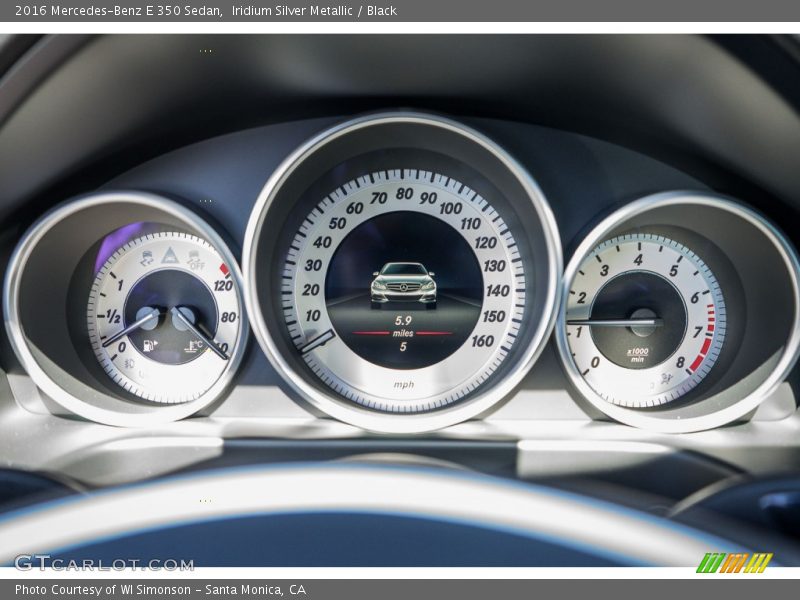 Iridium Silver Metallic / Black 2016 Mercedes-Benz E 350 Sedan