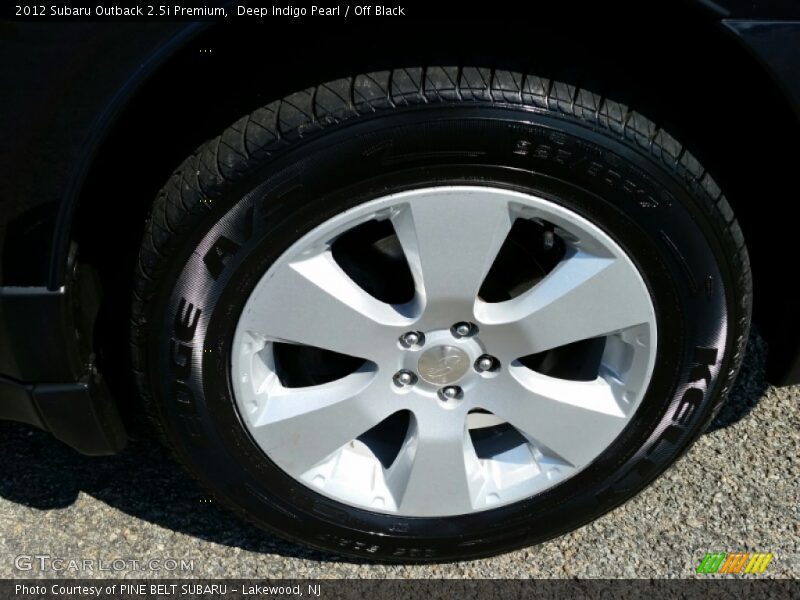 Deep Indigo Pearl / Off Black 2012 Subaru Outback 2.5i Premium