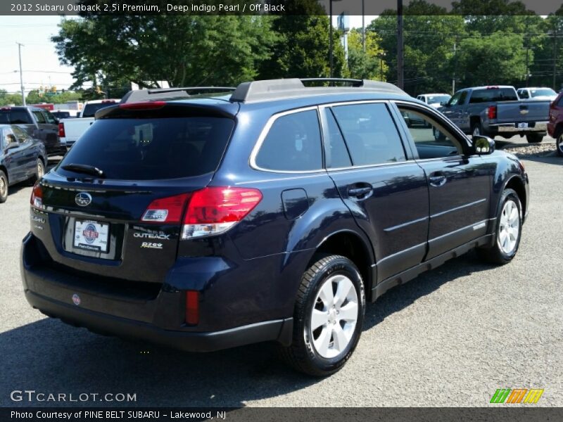 Deep Indigo Pearl / Off Black 2012 Subaru Outback 2.5i Premium