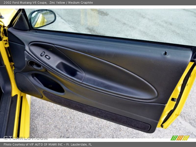 Zinc Yellow / Medium Graphite 2002 Ford Mustang V6 Coupe